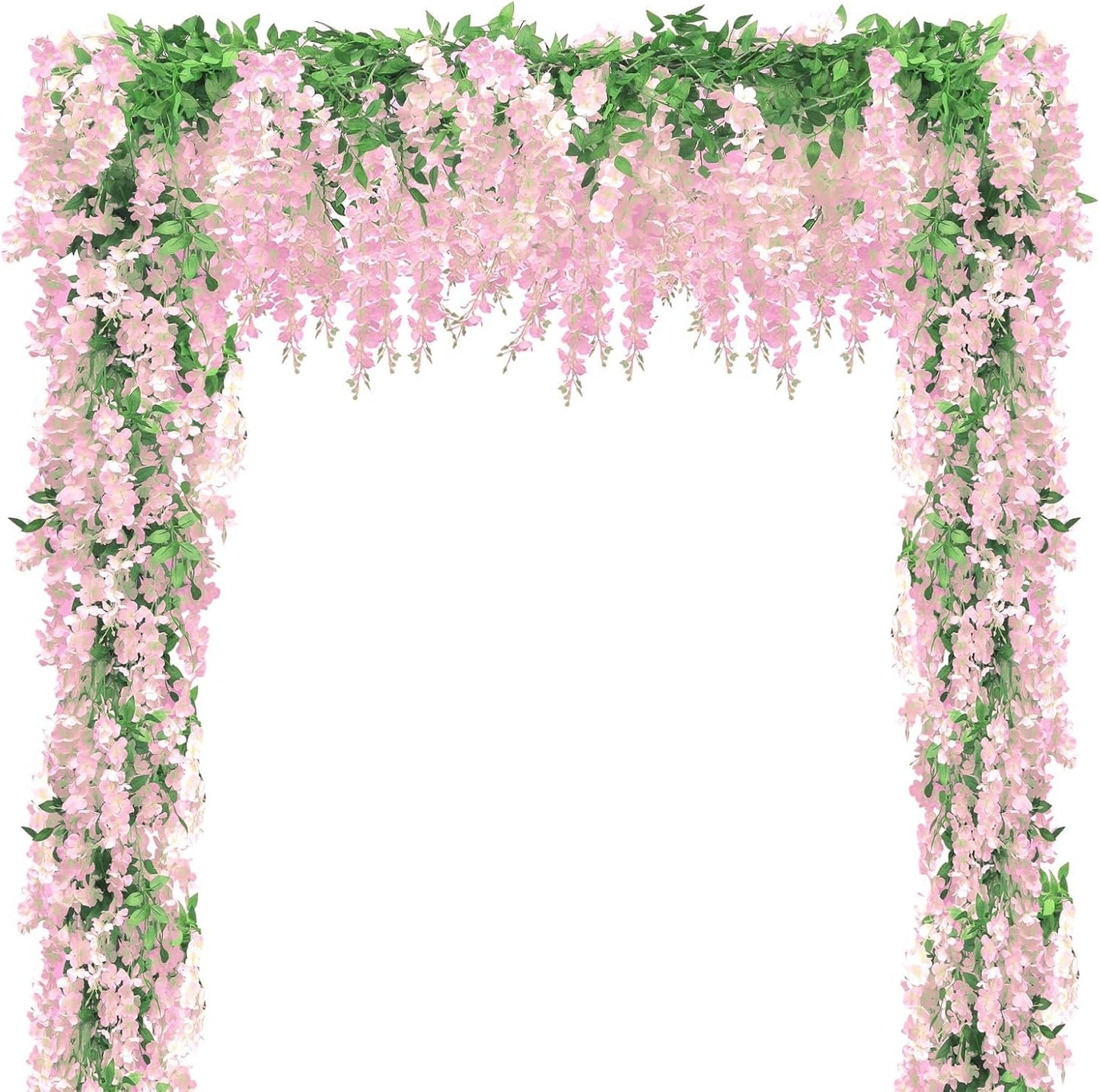Findosom Wisteria Artificial Flowers Garland for Home Decor