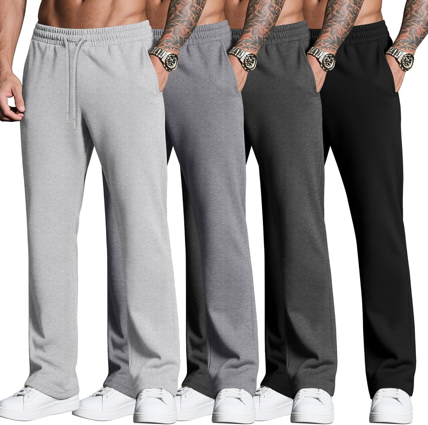 Neer Men's Sweatpants Joggers with Pockets for Casual Wear