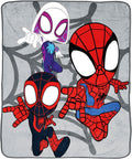 Spidey & His Amazing Friends Plush Throw Blanket - Super Soft 50 x 60