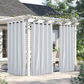 Outdoor Curtains 90 in Waterproof Patio Panels - Windproof, Weighted