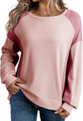 Dokotoo Women's Cozy Color Block Sweatshirt