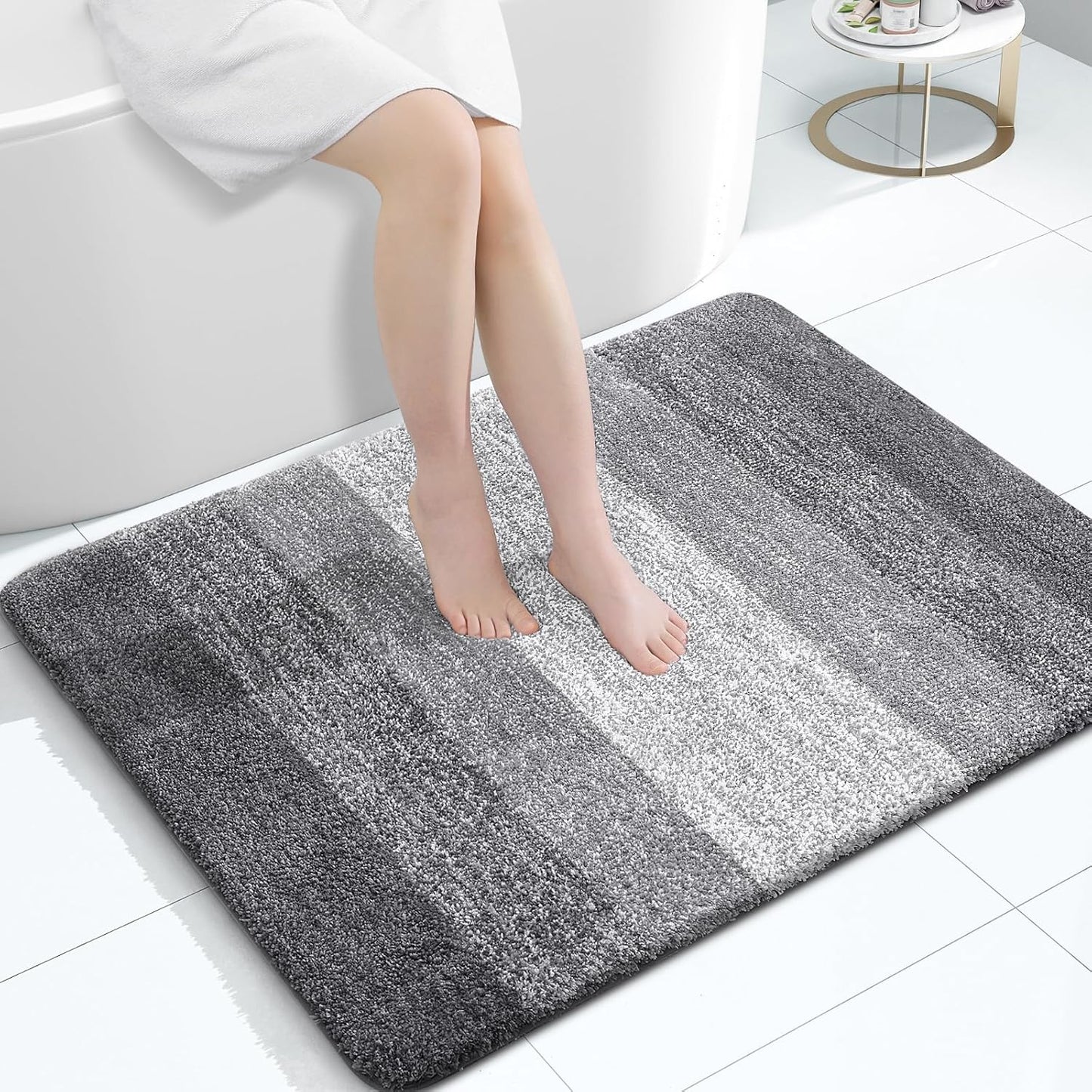 OLANLY Bathroom Rugs Mat 40x32, Soft Microfiber Quick Dry