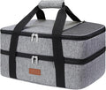 Double Decker Insulated Casserole Carrier for 9x13 Dishes - Keeps Food