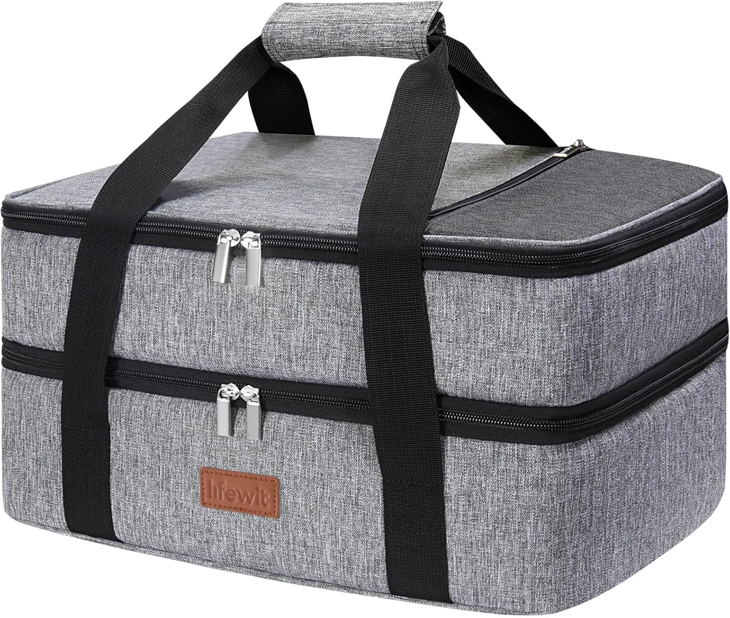 Lifewit Double Decker Insulated Casserole Carrier for Food