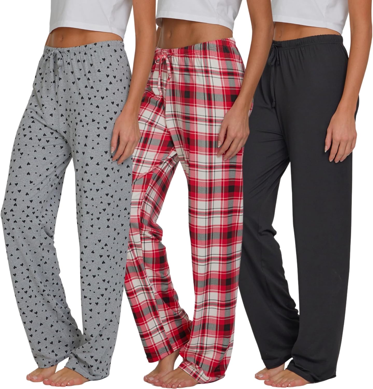 Ultra Performance Womens Pajama PJ Pants 3 Pack for Comfort