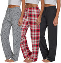 Ultra Performance Womens Pajama PJ Pants 3 Pack - Soft Lounge Bottoms