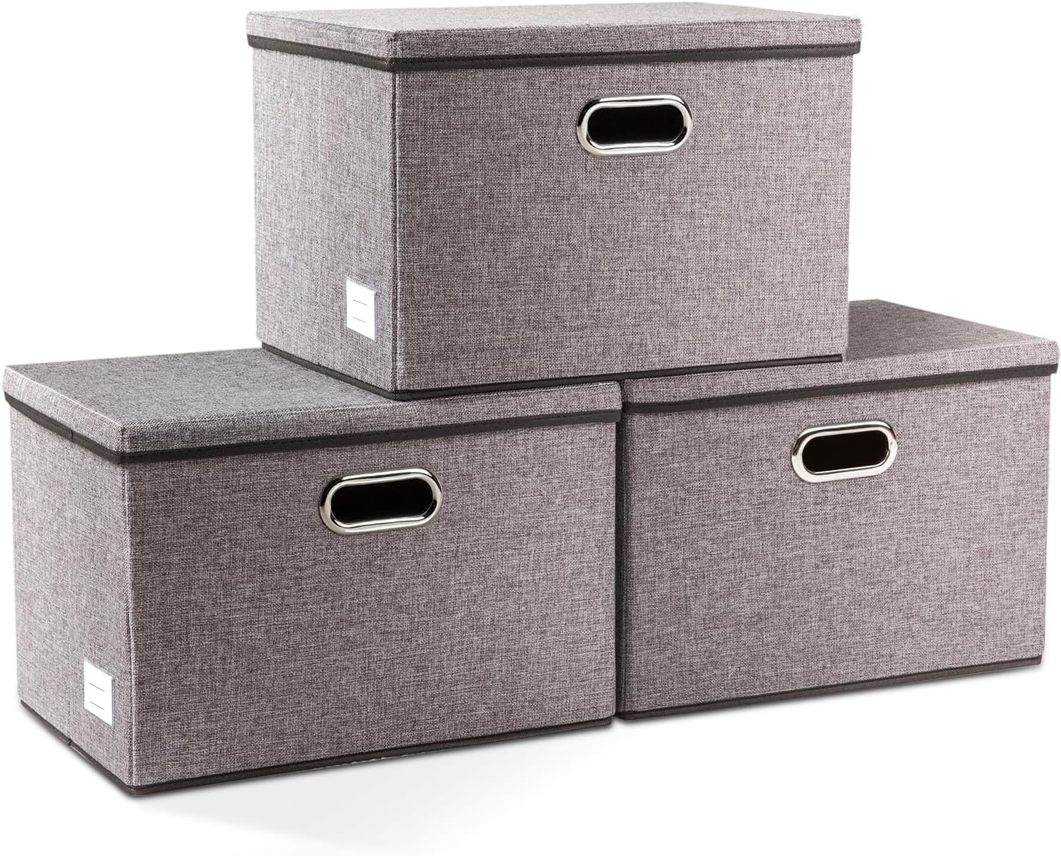 PRANDOM Large Collapsible Storage Bins with Lids for Home Use