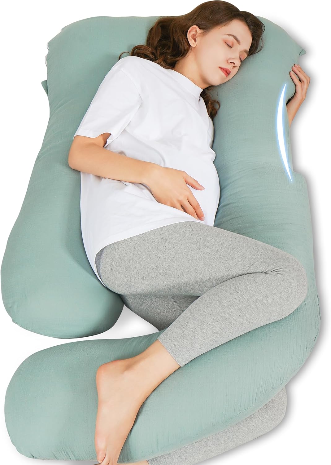 Ultimate Support U-Shaped Pregnancy Pillow by HIPHOP PANDA