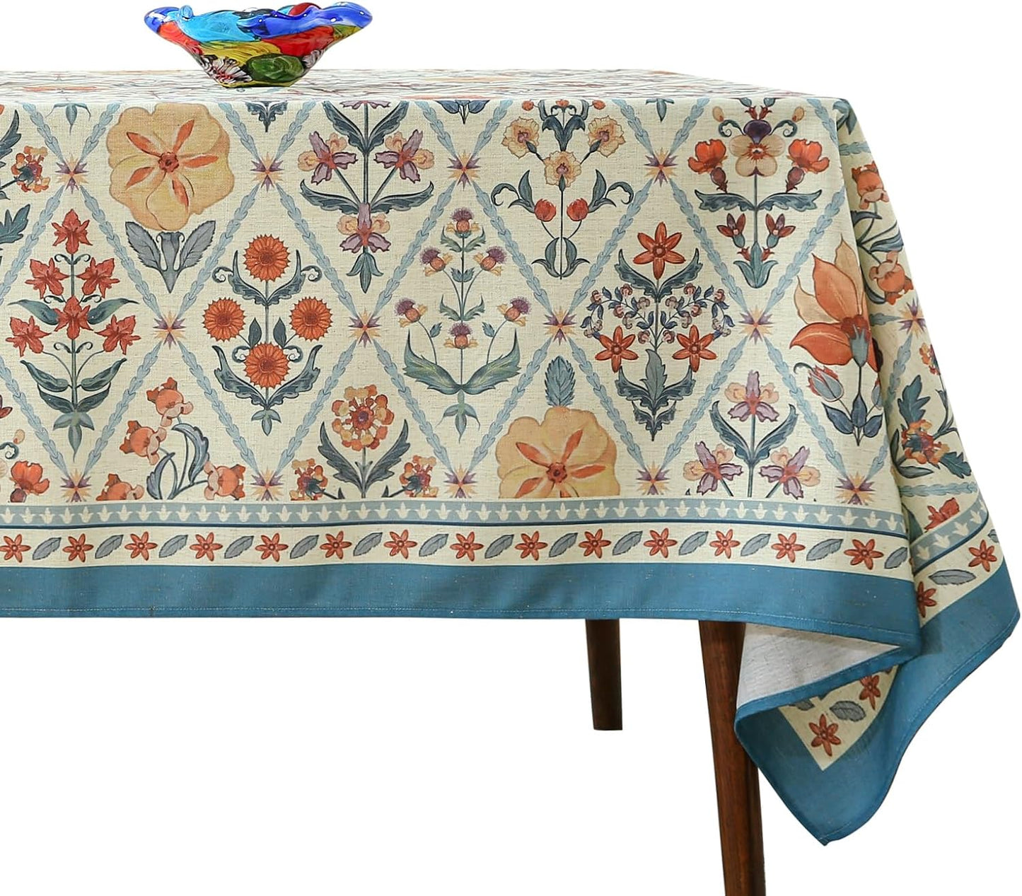 Designer Linen Elegant Small Rectangular Tablecloth for Dining