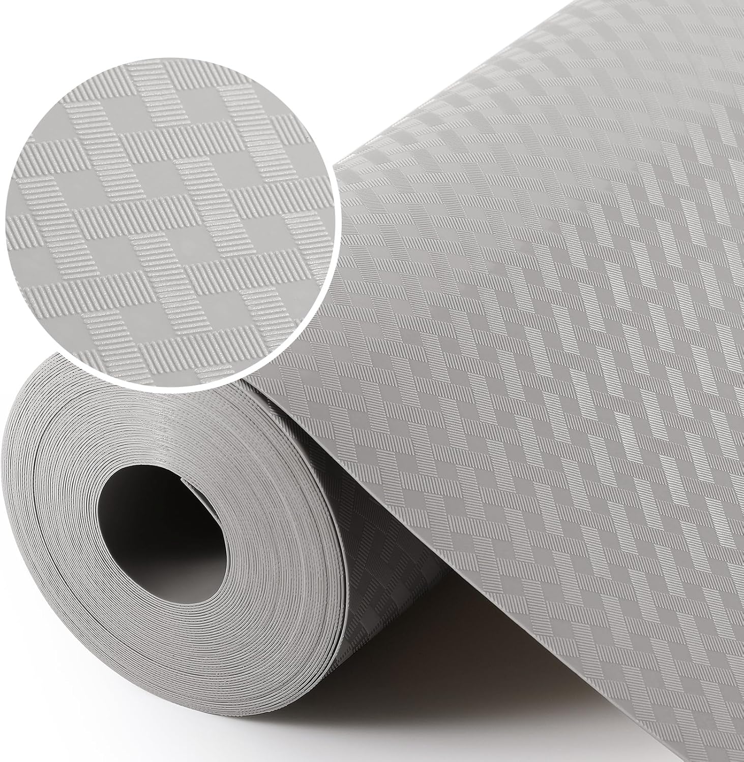 Light Gray Shelf Liners for Kitchen Cabinets and Refrigerators