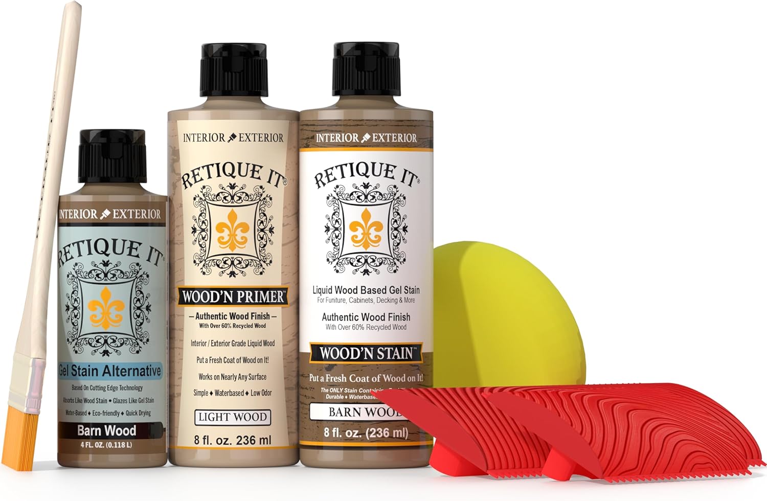 Retique It Multi-Purpose Wood Finish Kit for Stunning Results