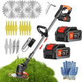Weed Wacker Battery Powered 24V Cordless Trimmer - Dual Battery Kit