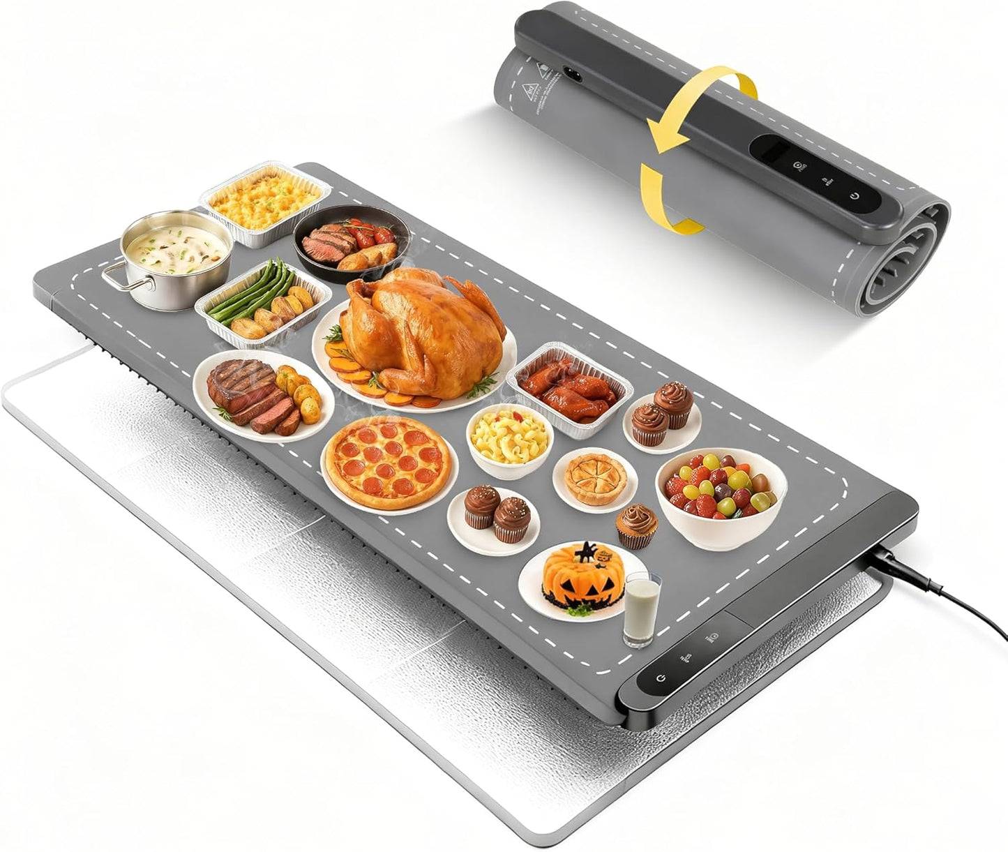 Extra Large Food Warming Mat for Effortless Holiday Hosting