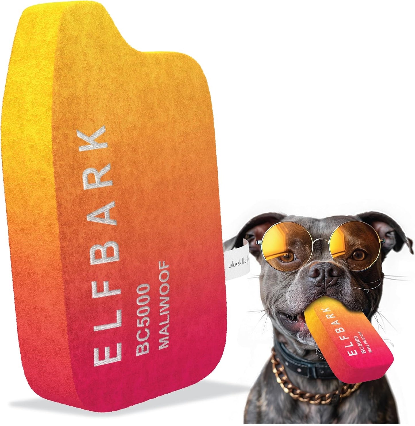 Puppy Paradise: Funny Dog Toys for Every Size! Peach, 'Two Tails'