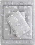 True North Cozy Flannel 100% Cotton Sheet Set - Full Bear 4 Piece