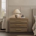 Oversized Night Stand Extra Large 3-Drawer Nightstand - Spacious