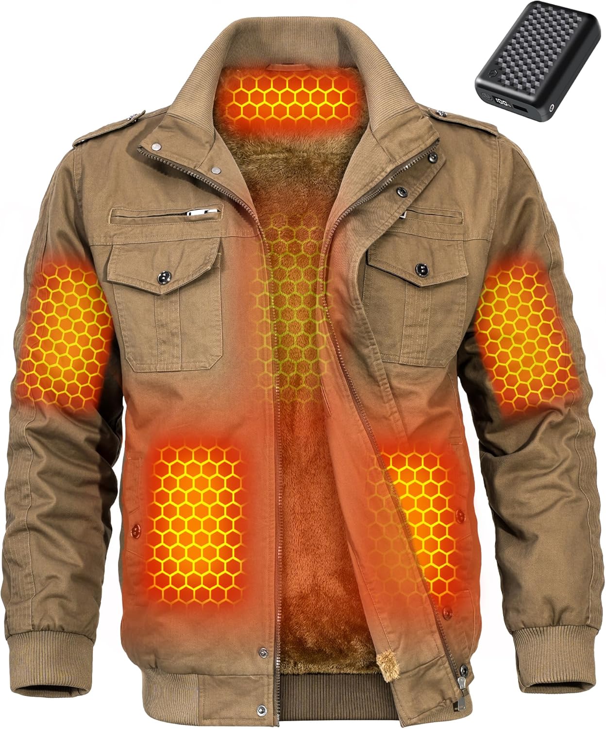 Wulcea Men's Graphene Heated Jacket: Fast Charge