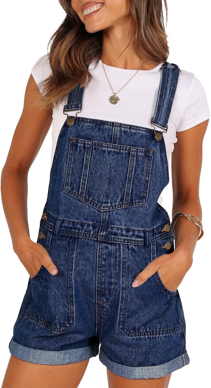Stylish Pink Queen Women's Denim Shortalls for Every Occasion