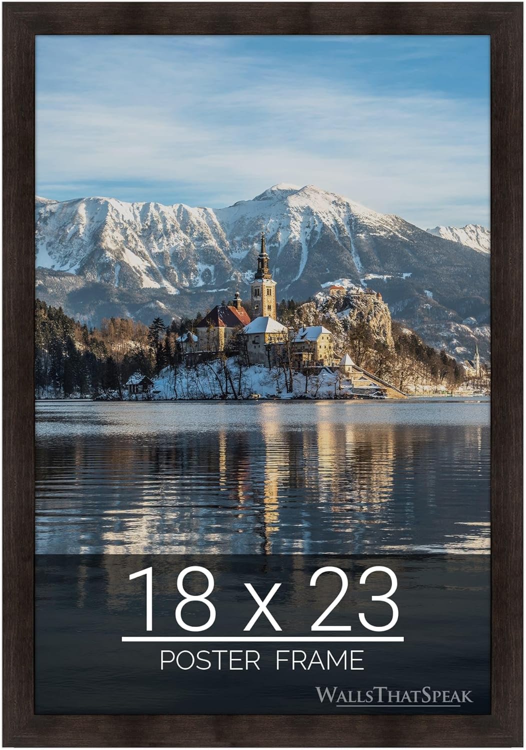 Espresso Brown Picture Frame for 18x23 Puzzles and Photos