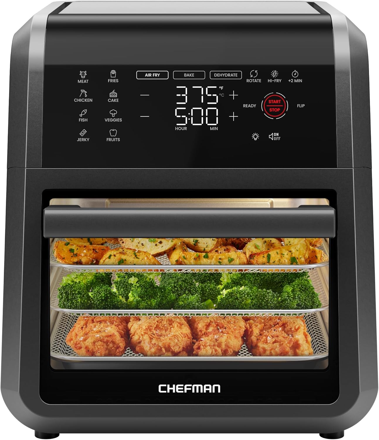 Chefman 12-Qt Air Fryer Oven - 6-in-1, 12 Presets!
