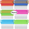 Reginary 78 Pcs Kids Safety Scissors 5 in - Bulk Multicolor Set