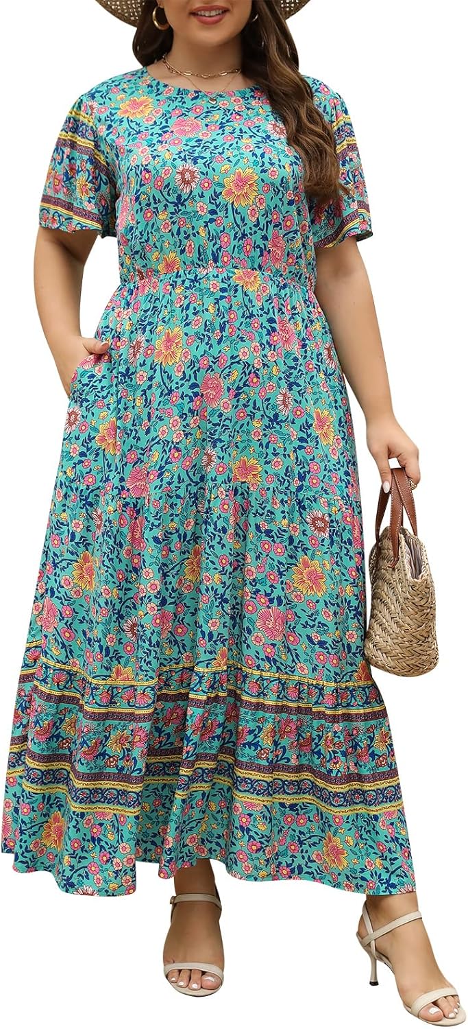 Plus Size Maxi Dresses for Curvy Women with Boho Charm