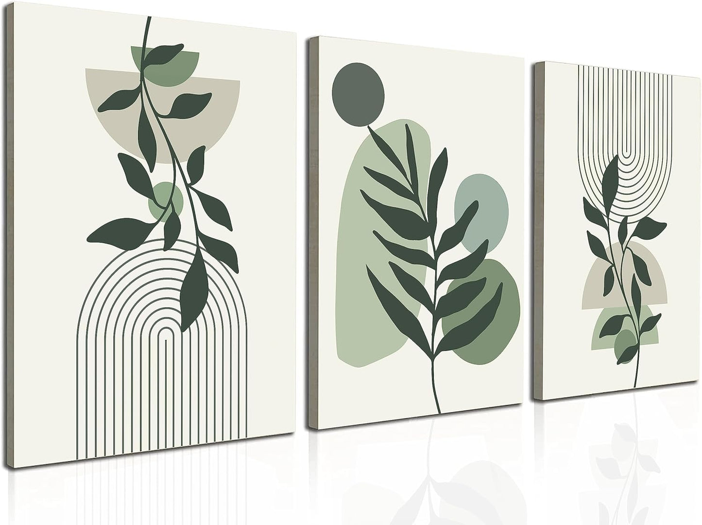 Induslyfe Large Framed Boho Canvas Wall Art Set of 3