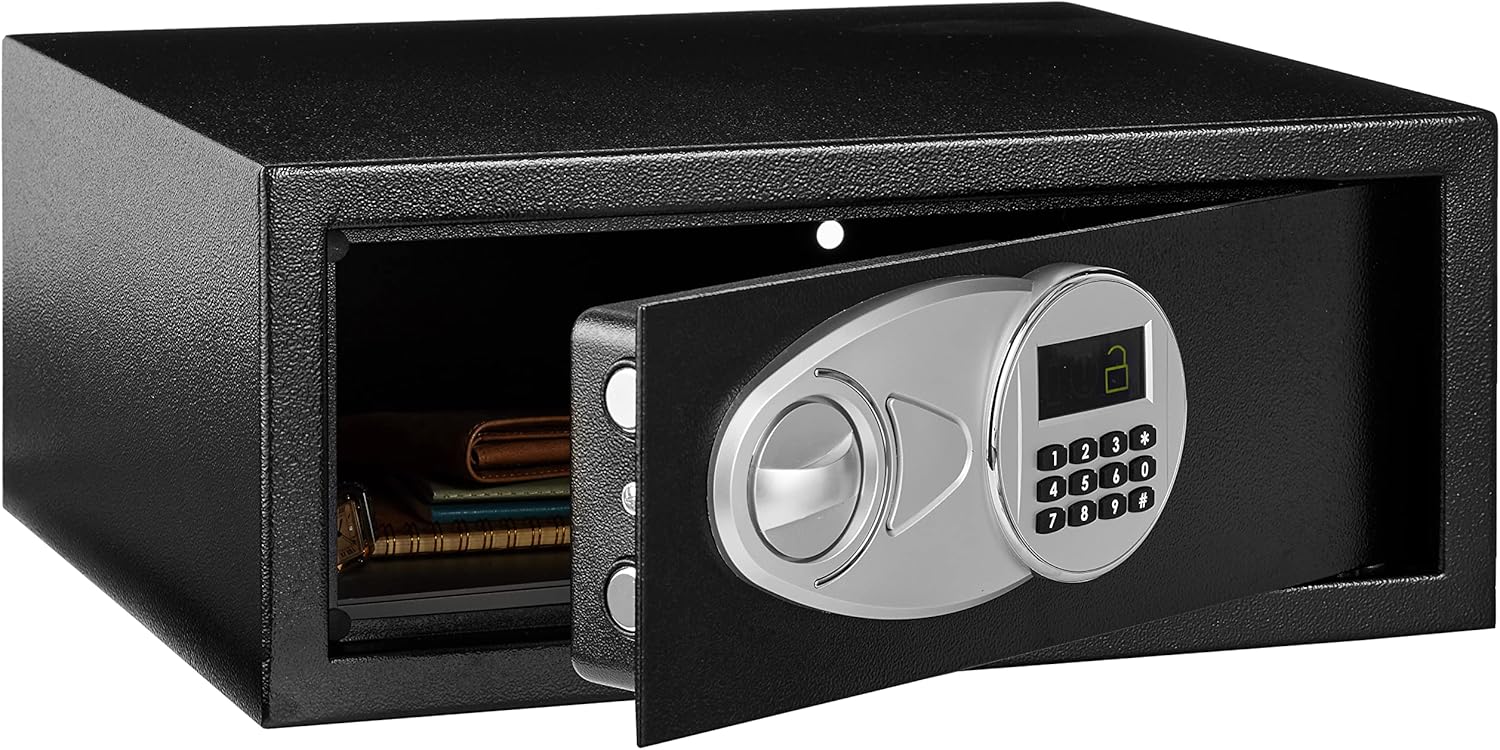 Steel Security Safe with Electronic Lock for Cash and Jewelry