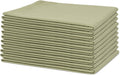 Organic Cotton Sage Flour Sack Kitchen Towels - 10 Pack for Home