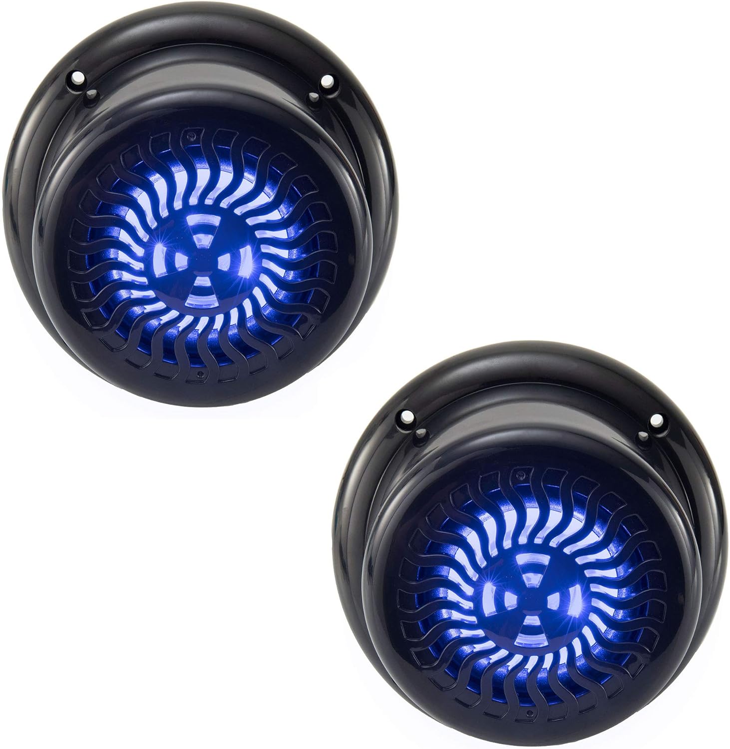 RecPro RV Flush Mount Speaker with Blue LED for Outdoor Use