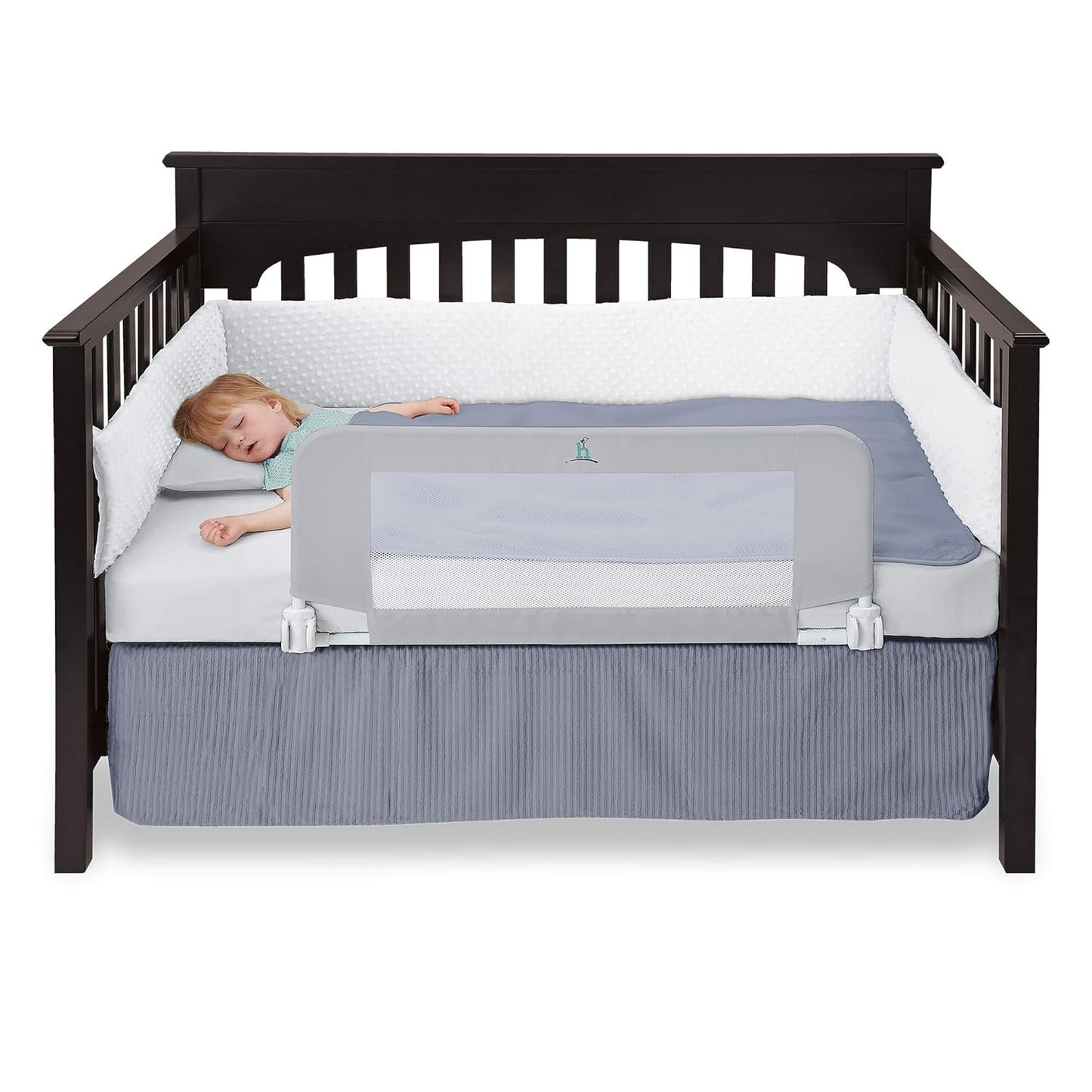 hiccapop Convertible Crib Bed Rail for Toddlers - Safe & Durable