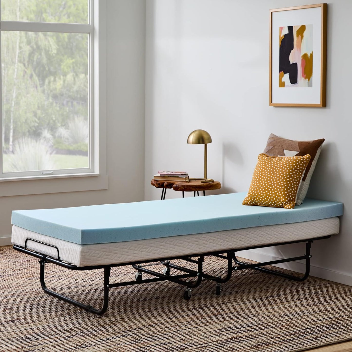Linenspa Memory Foam Mattress Topper - 3 Inch Gel Infused Comfort