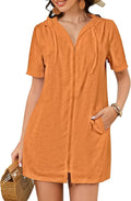 Terry Cloth Cover Up Zipper Swimsuit Coverup - Hooded Beach Robe