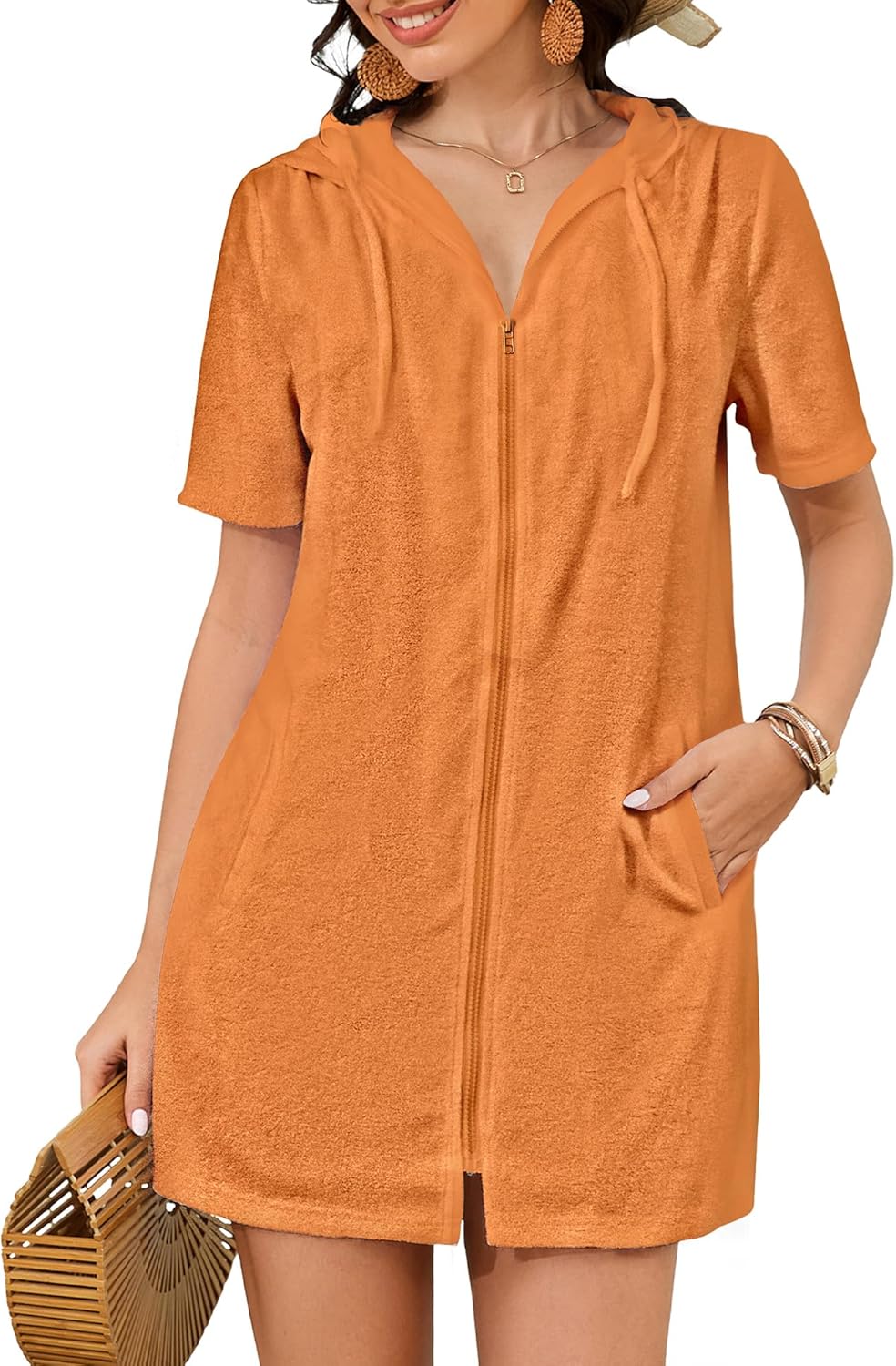 Bsubseach Terry Cloth Cover Up for Women - Stylish Swim Robe
