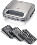 3-in-1 Indoor Grill: Sandwich, Waffle & Panini Maker by Betty Crocker