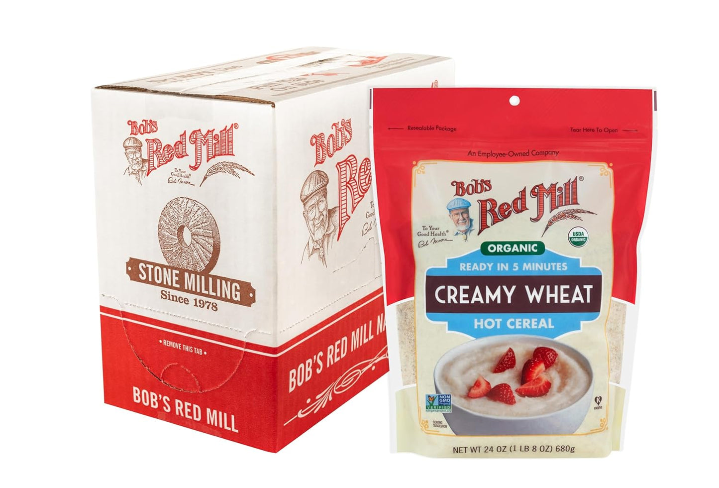 Organic Creamy Wheat Hot Cereal - Smooth, Wholesome Breakfast Option