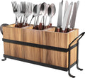 Utensil Holder for Party - Silverware Caddy with Three Compartments