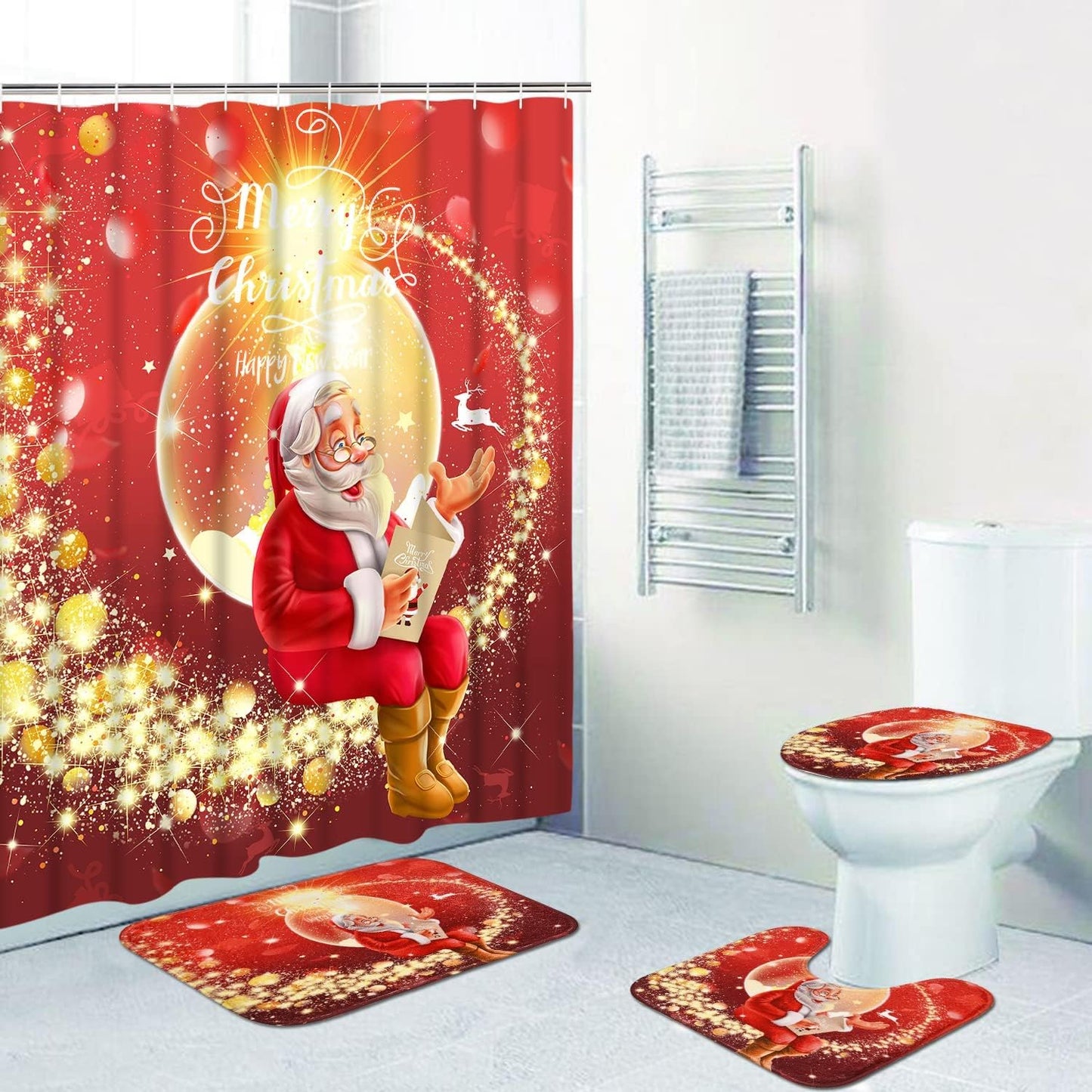 Likiyol Christmas Shower Set w/ Santa Design
