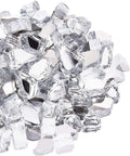 NUPICK 20 lb 1/2 in Reflective Fire Glass - Safe, Sparkly, Modern