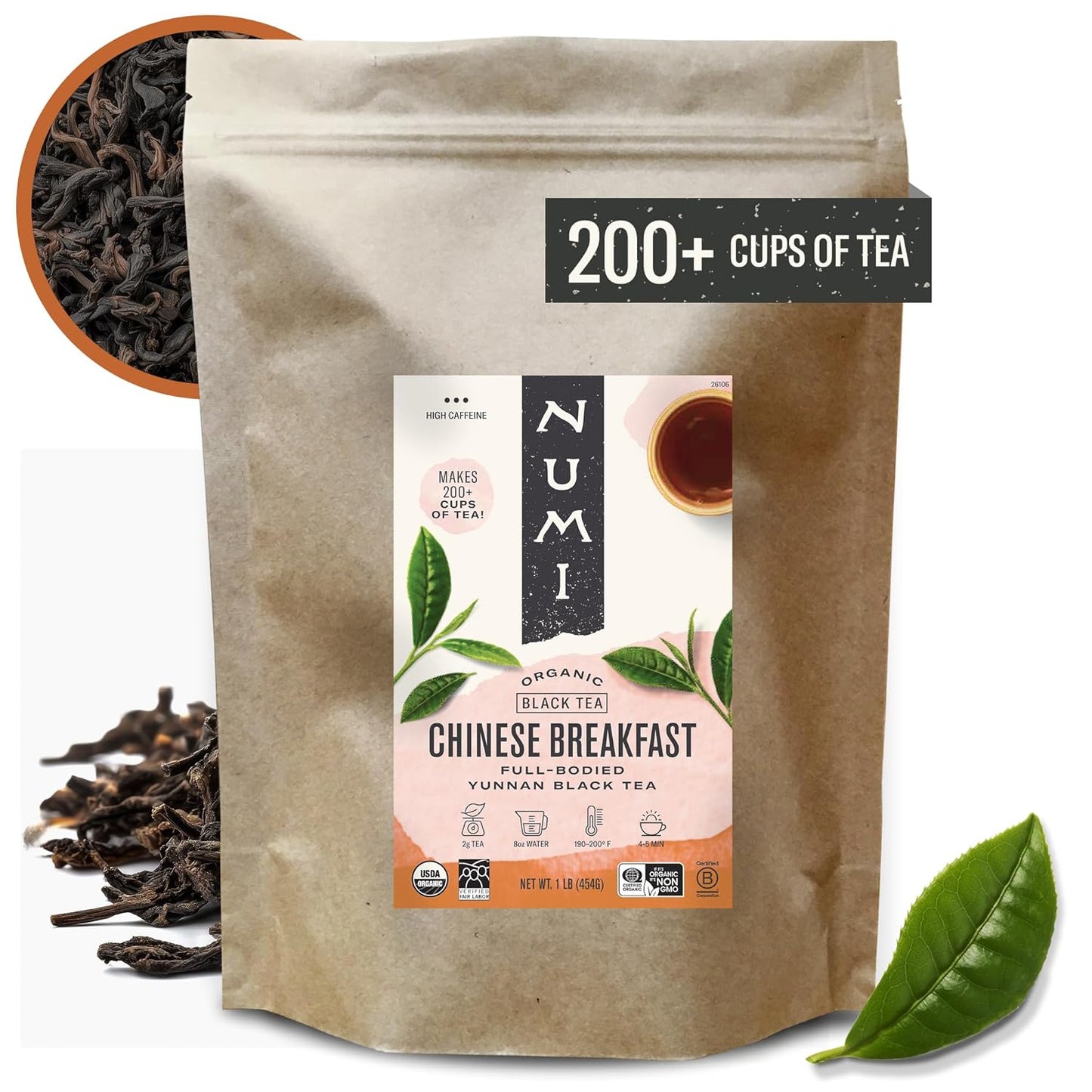 Numi Organic Chinese Breakfast Loose Leaf Tea for Tea Lovers