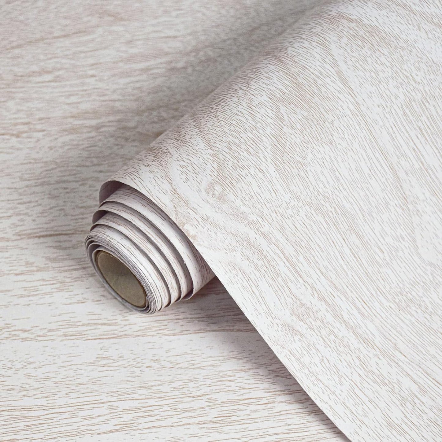 White Wood Contact Paper for Cabinets and Drawers - Easy to Use