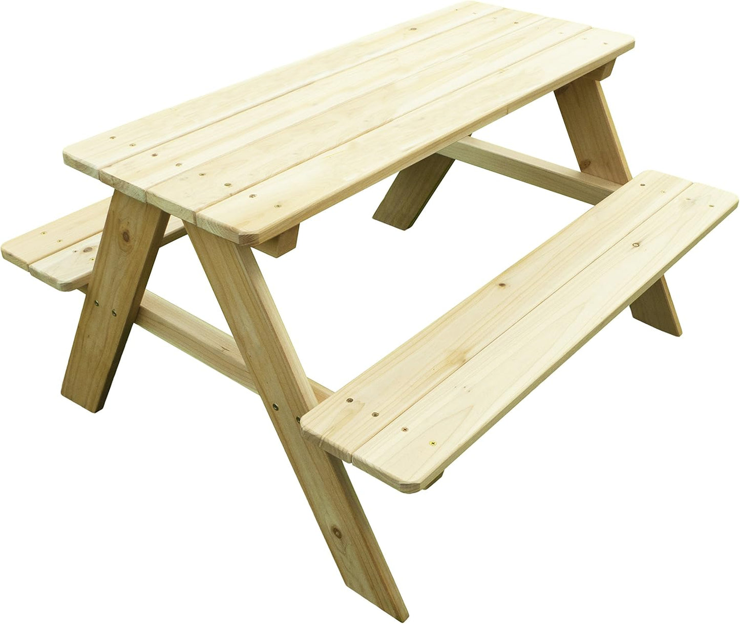 Kids Wooden Picnic Bench Outdoor Dining Table for Kids Fun