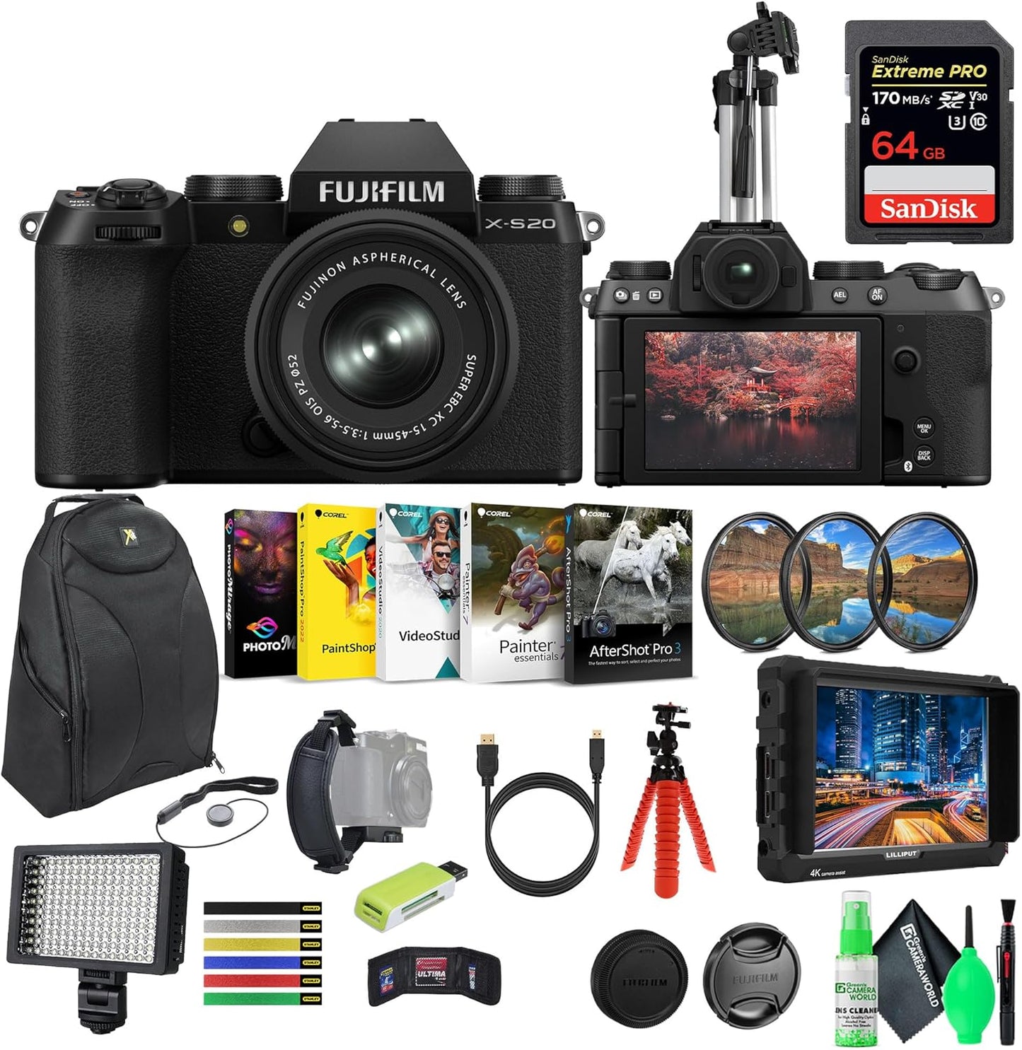 FUJIFILM X-S20 Vlogging Camera Kit - Capture, Edit & Share!