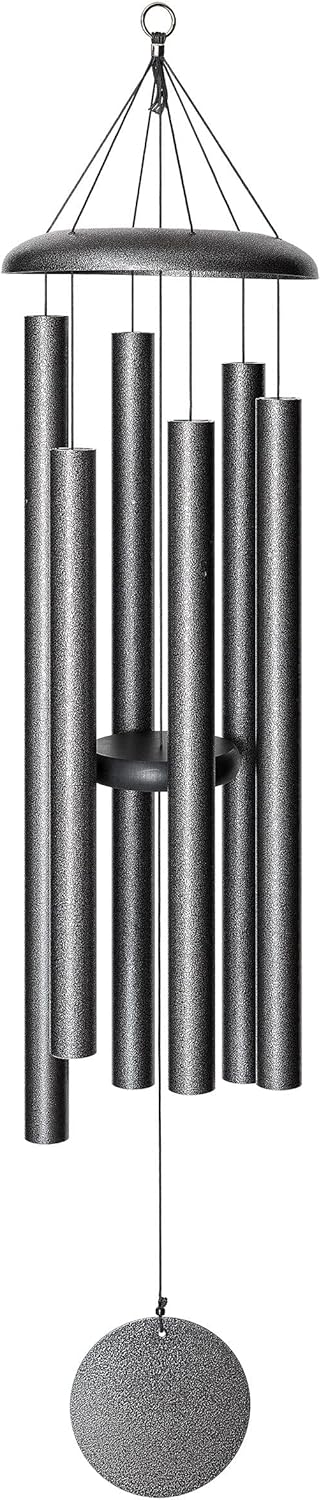 Corinthian Bells 50 inch Silver Vein Wind Chime for Outdoor Decor