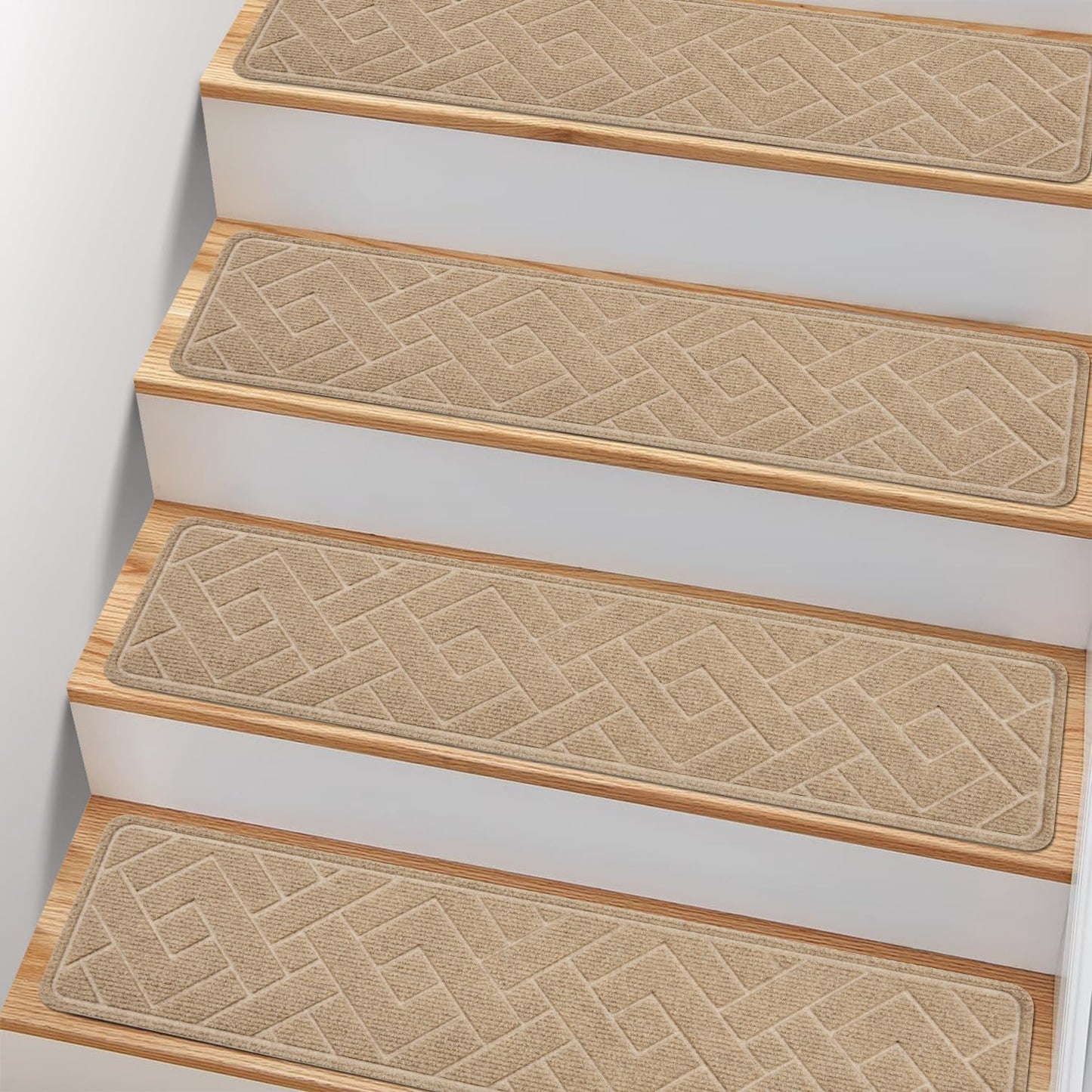 Non Slip Stair Treads for Wooden Steps, Safe and Stylish Solution