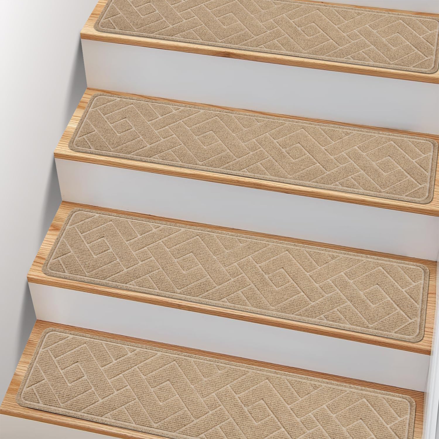 Non Slip Stair Treads for Wooden Steps, Safe and Stylish Solution