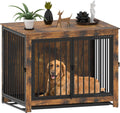 Large Dog Crate Furniture with Multi-Purpose Removable Tray