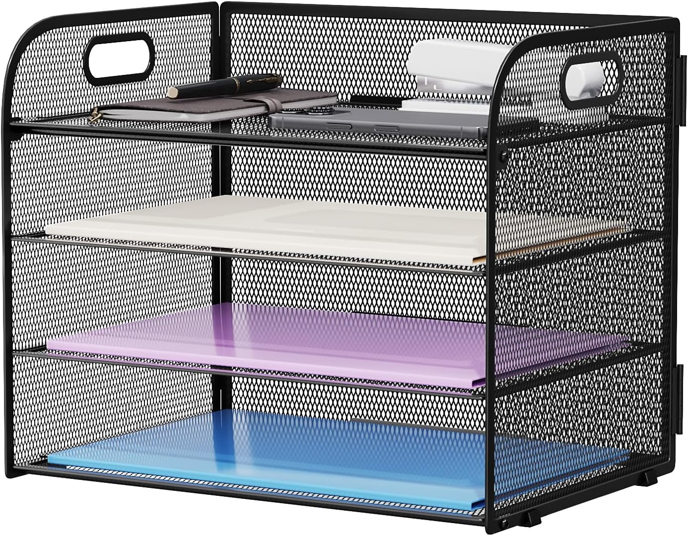 Marbrasse 4 Tier Paper Organizer - Declutter Your Desk!