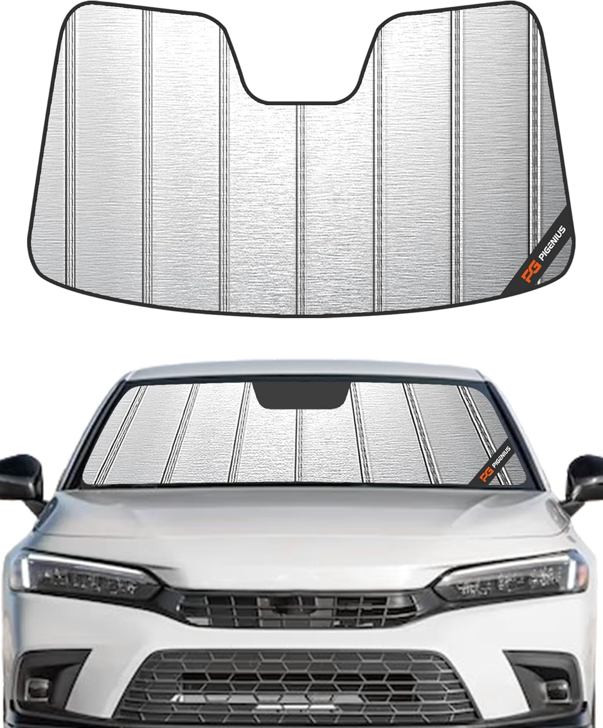 Windshield Sun Shade for Honda Civic 2022-2025, Heavy-Duty Protection