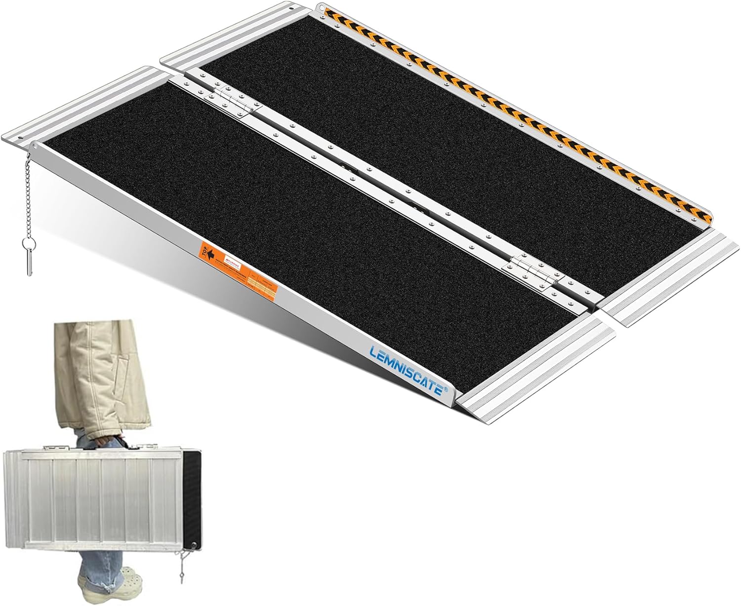 Portable Aluminum Wheelchair Ramp for Easy Access and Safety